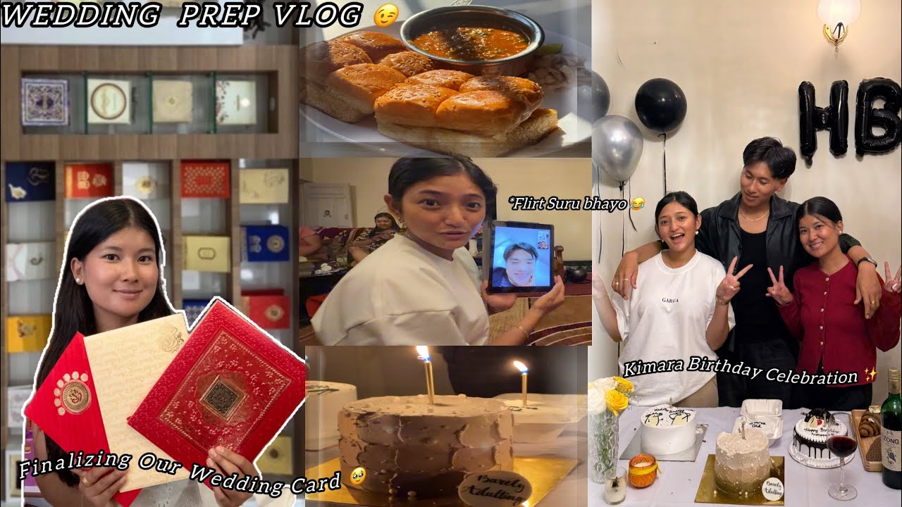 WEDDING CARD PANI READY BHAYO 😍 || KIMARA BELATED BIRTHDAY CELEBRATION 🎉 || Anjali Magar 
