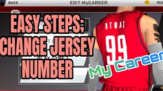 HOW TO CHANGE JERSEY NUMBER IN NBA2K20 MY CAREER [TUTORIAL]