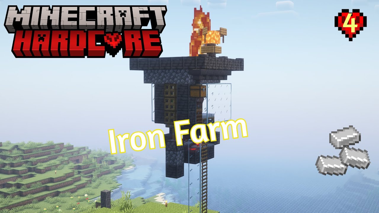 I Built Best Iron Farm in Minecraft Hardcore II Part 4 - YouTube