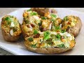 Loaded potato skins forks over knives