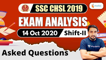 SSC CHSL (14 October 2020, 2nd Shift) Maths | CHSL Exam Analysis | Maths by Prabal Lavaniya