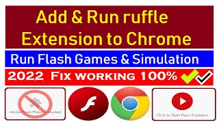 How To Add & Run Ruffle Flash Emulator As A Chrome Extension Adding Ruffle Flash To Chrome