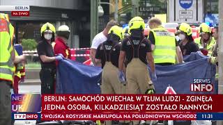 Berlin. Samochód Wjechał W Tłum. Są Ofiary