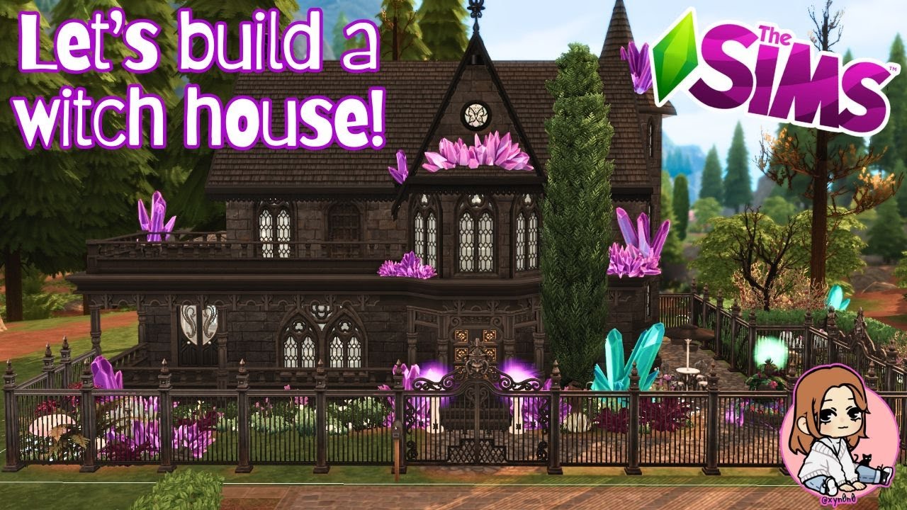 🧙‍♀️ Building a witchy house! | Sims 4 | Speed Build | No CC - YouTube