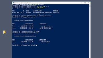 Create A New IIS Web Site On Windows Nano Server 2016