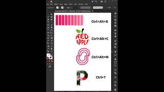 Adobe illustrator quick shortcuts tips - keyboard shortcuts like a Pro #shorts #keyboard #shortcut