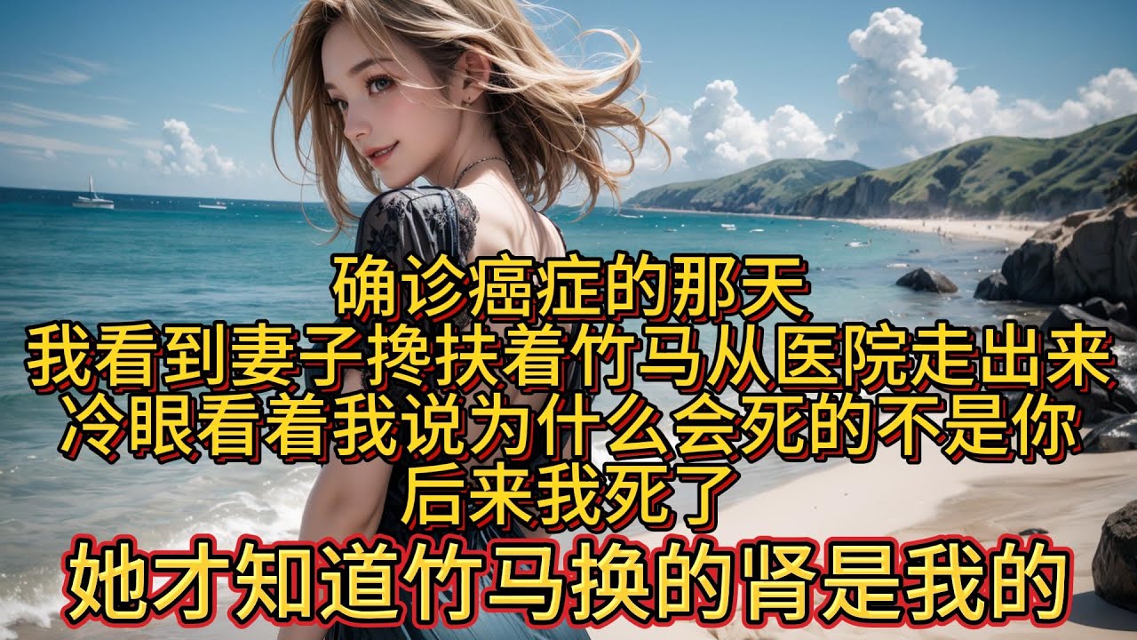 确诊癌症的那天，我看到妻子搀扶着竹马从医院走出来，冷眼看着我说为什么会死的不是你，后来我死了，她才知道竹马换的肾是我的。