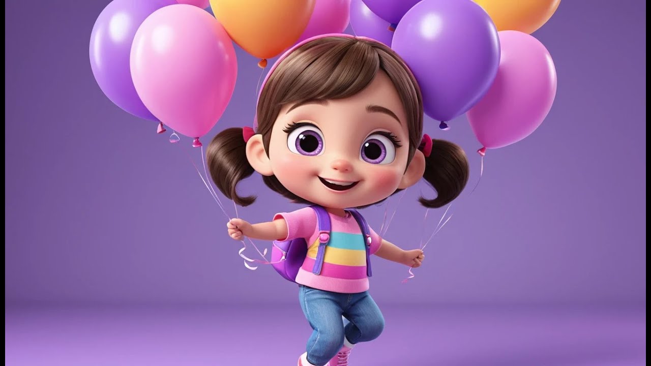 Balloon Tower Song – Who Pops First | Fun Kids Song | Colorful Counting Nursery Rhyme