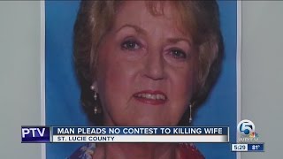 Man pleads no contest to killing wife