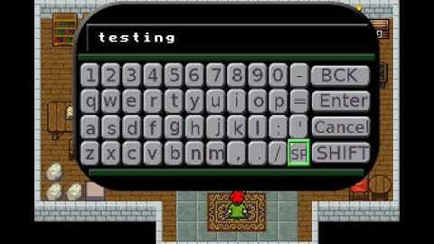 Solarus: Character Input