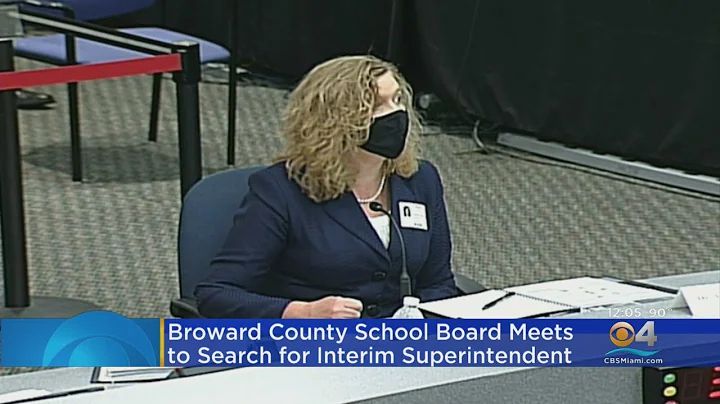 Broward School Board Meeting On New Superintendent