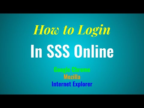 How to Login and Check SSS contribution online using IE, Mozilla and Chrome