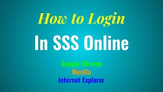 How to Login and Check SSS contribution online using IE, Mozilla and Chrome screenshot 5