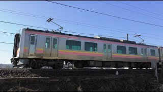 ダブルパンタE129系A27+A2編成【4K】信越本線下り435M
