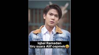 Iqbaal Ramadhan tiru suara Alif cepmek😆 #shorts