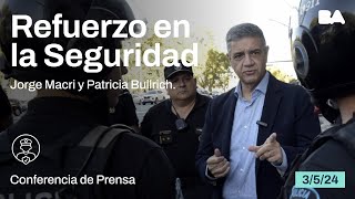 [EN VIVO] El Jefe de Gobierno Jorge Macri anuncia medidas para reforzar la seguridad en la Ciudad