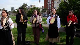 Pandeiradas en plaza Galicia