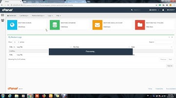 Restore Backups via cPanel