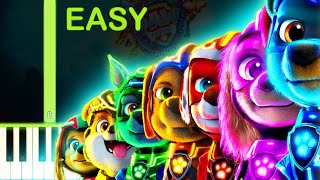 BARK TO THE BEAT | PAW Patrol: The Mighty Movie - EASY Piano Tutorial