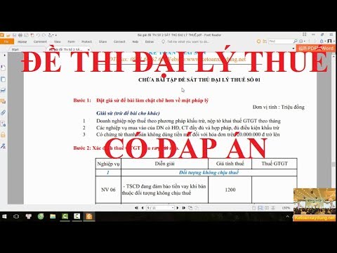 Video Đề thi môn thuế chứng chỉ hành nghề thuế - youtube