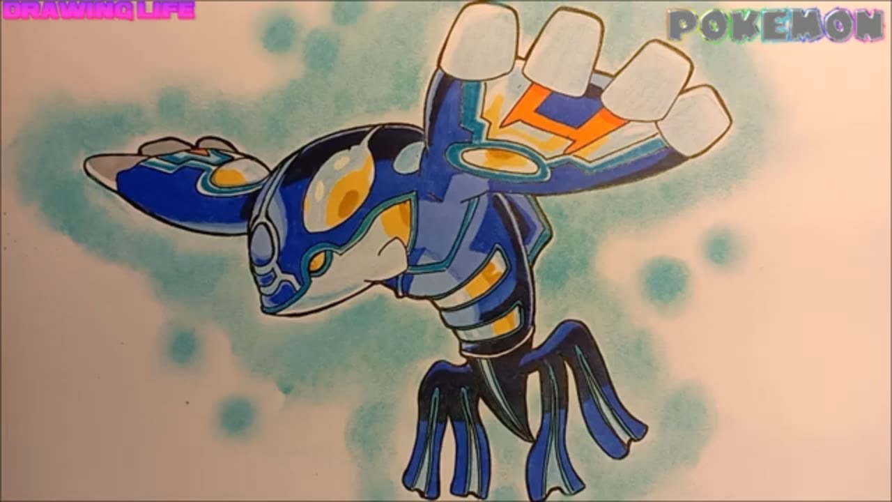 Hướng dẫn vẽ pokemon huyền thoại kyogre cho người mới bắt đầu