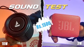 Sound Test का तडका 📢  JBL Go Essential vs Boat Stone 350