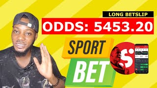 5453.20 Odds For Today And Sunday Long betslip | SportyBet Betslip - Football Betting Odds, Big Odds