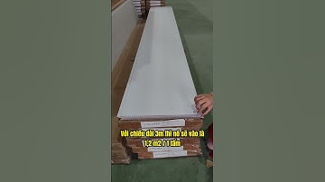 Giá Tấm Ốp Nhựa tính theo tấm hay m2 | Một hộp có bao nhiêu Tấm Nhựa Nano? | Lê Hạ #shorts