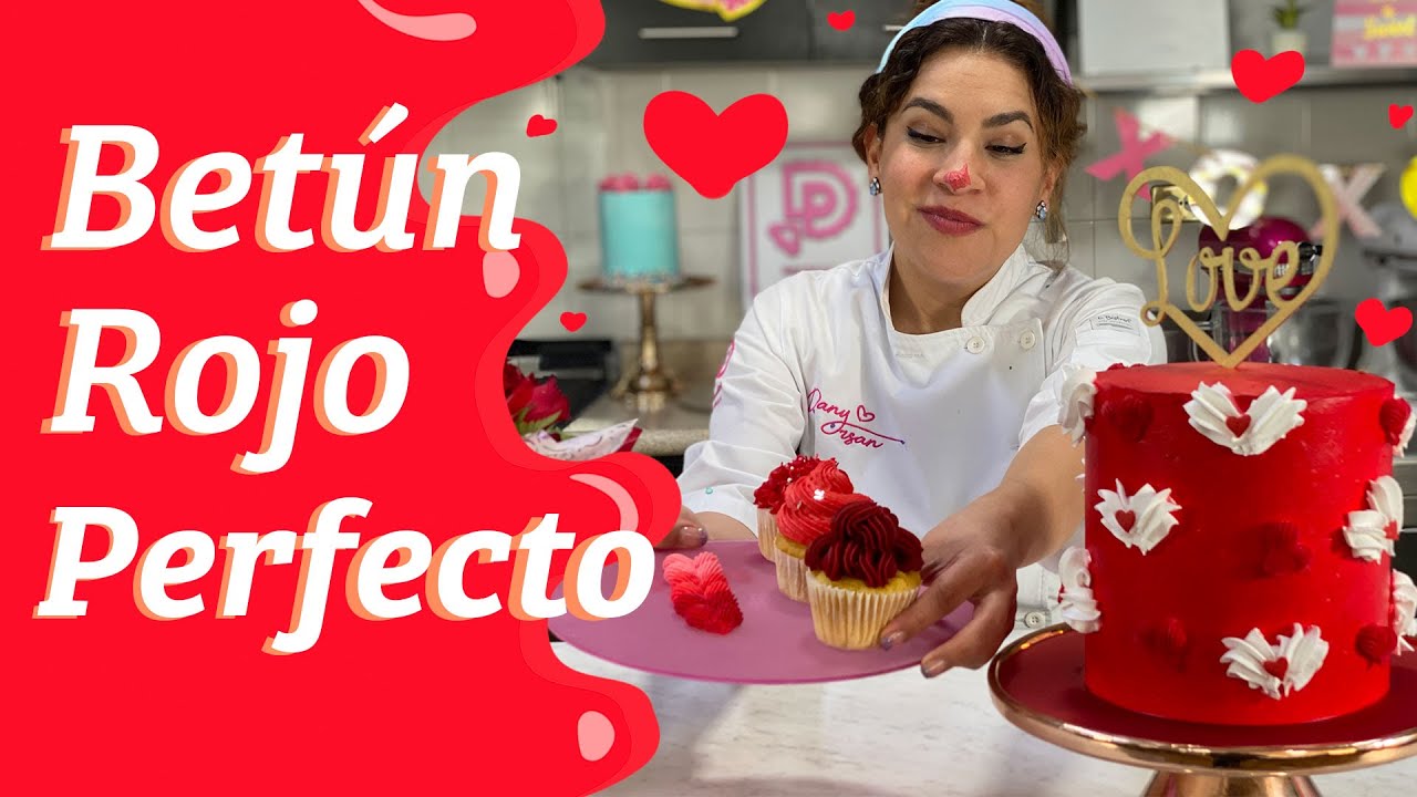 Cómo lograr el betun Rojo Perfecto en tus betunes edición San Valentin ❤️ Fácil y rápido ✨