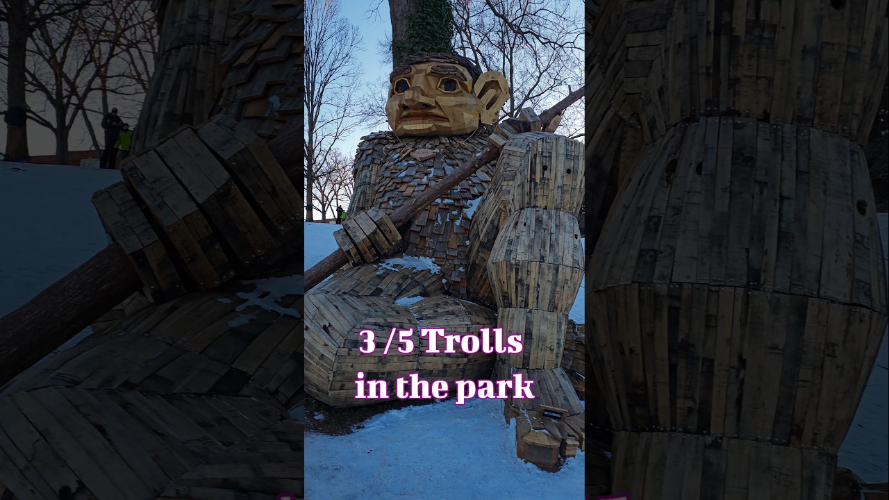 Trolls | Dorothea Dix Park |Thomas Dambo | Raleigh |NC |Daddy Bird Eye| Dax & Dux #travellovingsouls