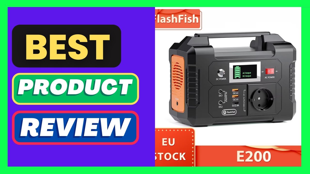 Flashfish E200 200W Portable Power Station 151Wh Lithium Battery Ac220V
