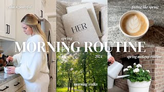 SPRING MORNING ROUTINE 2024 🌸  healthy habits + realistic