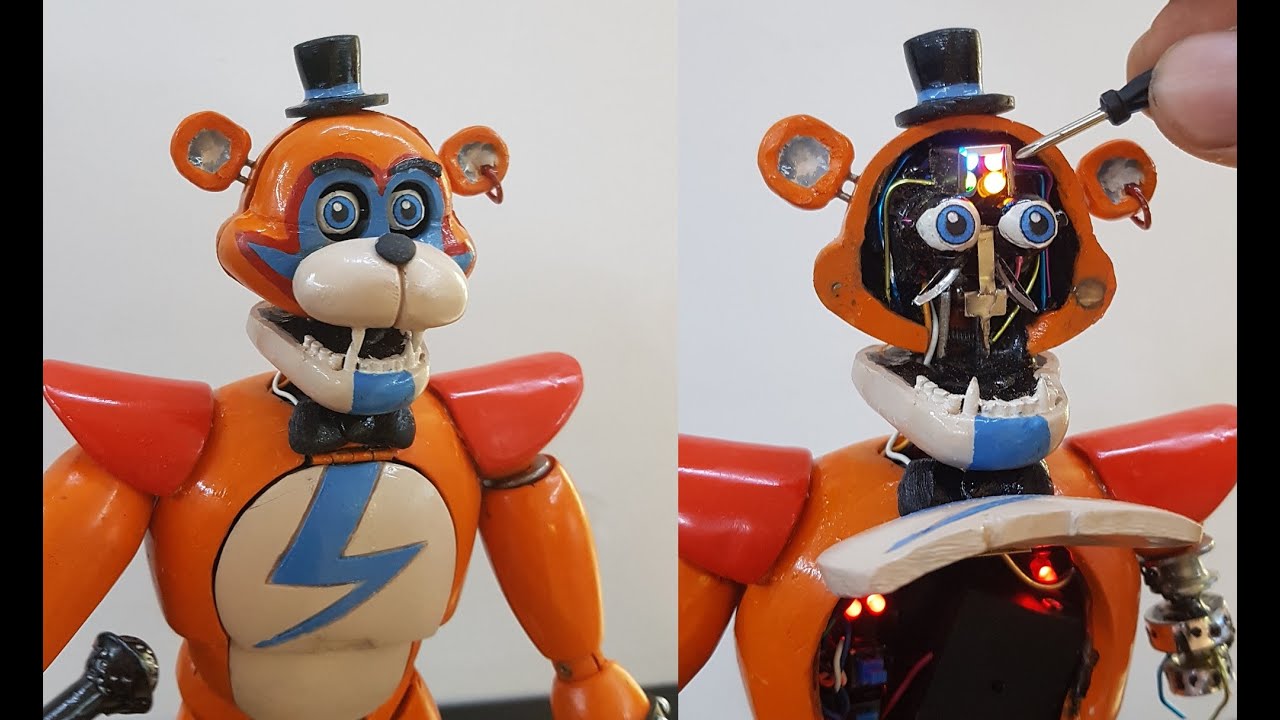 GLAMROCK FREDDY😱😱 FNAF Built your own Animatronic🐻🎙 DIY