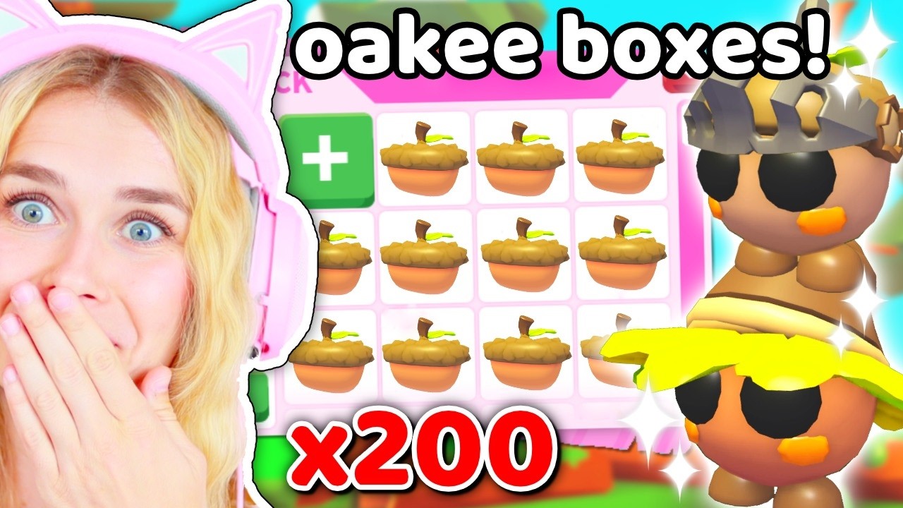 Opening 200 Oakee Boxes In Adopt Me!