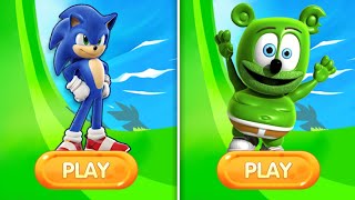 Sonic Dash Vs Gummy Bears Runner - Gameplay Movie Sonic Vs All Running Games 🎯🎮 screenshot 3