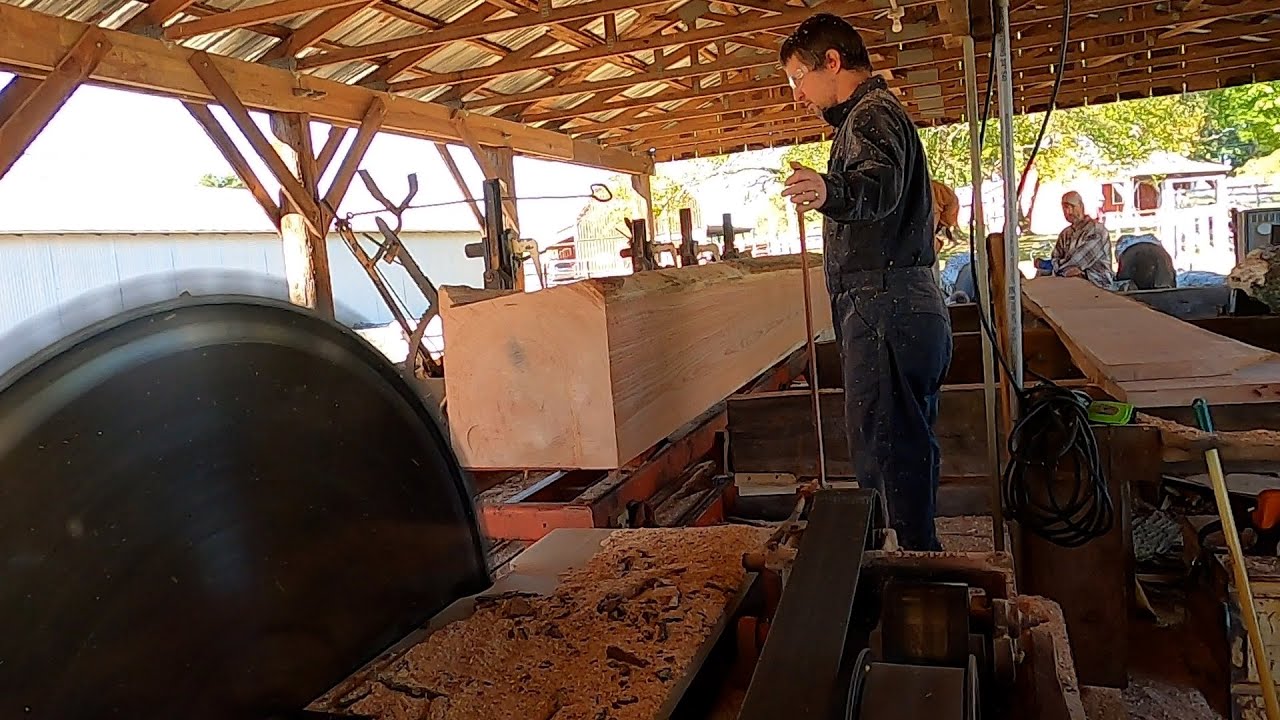 Milling another 6,000 pound oak log YouTube