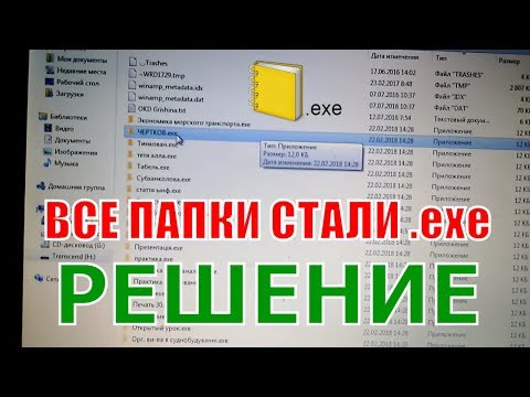 Решение проблемы, когда из-за вируса на флешке все папки превратились в ярлыки с расширением .exe
