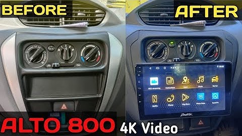 ALTO 800 🚘  Security System 🔒🔓 Android Audio , Front & Back Camera  Recording 👍 Fitting