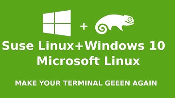Suse Linux en Windows 10 - Make your terminal Green Again
