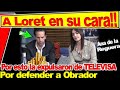 Boicotean a actriz de TELEVISA por defender a Obrador, Loret de Mola fue testigo