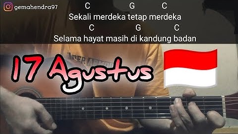 Kunci Gitar 17 AGUSTUS | Spesial Hari KEMERDEKAAN INDONESIA