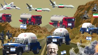 Irani Fighter Jets, Done & War Helicopters Attack on Israeli Oil Supply Convoy in Jerusalem - GTA 5