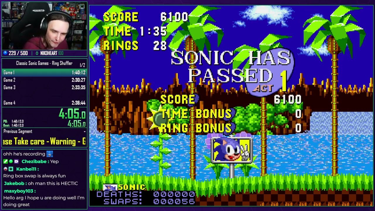 [Warning: Flashing images] Recording my SGDQ submission videos. Guess what games they are. 😎