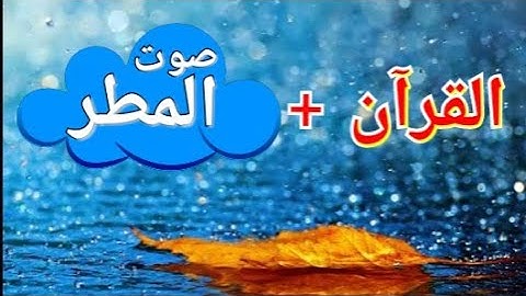 سورة الرحمن مع صوت المطر شئ لا يوصف اسلام صبحي