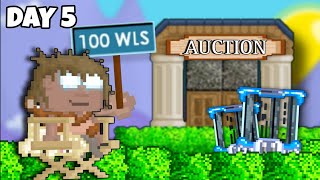I Spent 5 Days in Auction Growtopia (PROFIT)