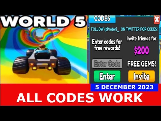 Ride a Cart Simulator Codes - Roblox December 2023 