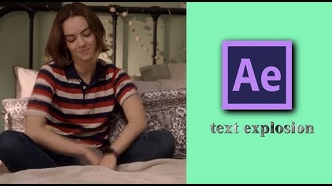 text explosion after effects tutorial