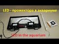 LED - прожектор в аквариуме-травнике. LED in the aquarium