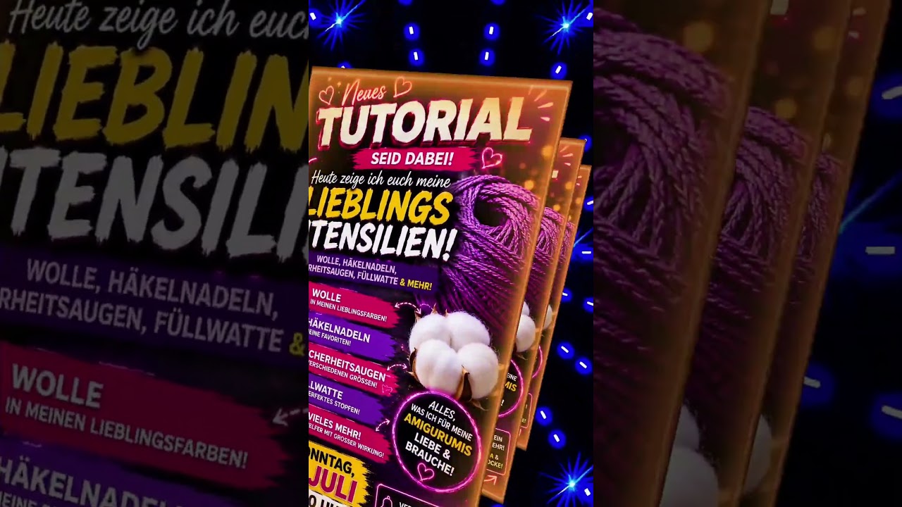 Das sind meine Lieblingsmaterialien! đ§¶đ #crochet #amigurumi #diy