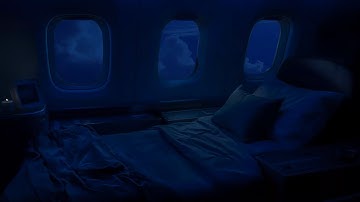 Relax on a Night Flight with Brown Noise | Best sounding plane engines | Relax in a dark airplane